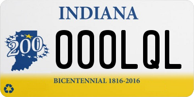 IN license plate 000LQL