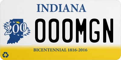 IN license plate 000MGN