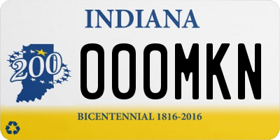 IN license plate 000MKN