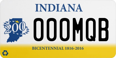 IN license plate 000MQB