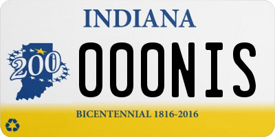 IN license plate 000NIS
