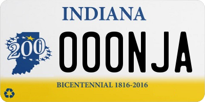 IN license plate 000NJA