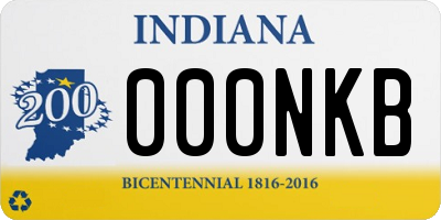 IN license plate 000NKB