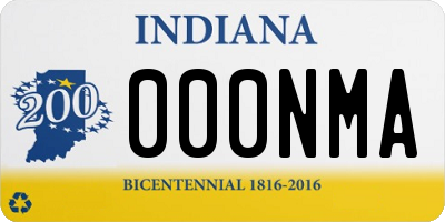 IN license plate 000NMA