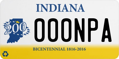 IN license plate 000NPA