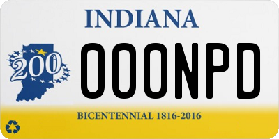 IN license plate 000NPD