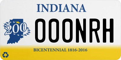 IN license plate 000NRH