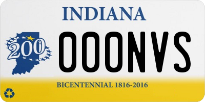 IN license plate 000NVS
