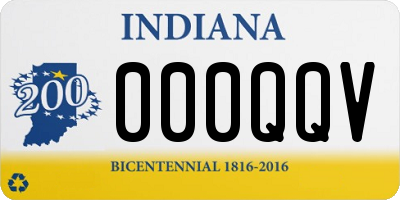 IN license plate 000QQV