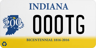 IN license plate 000TG