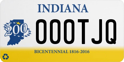 IN license plate 000TJQ