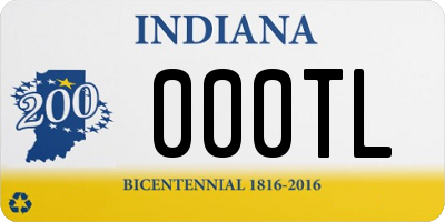 IN license plate 000TL