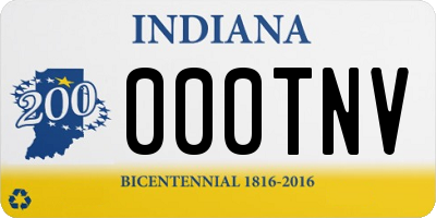 IN license plate 000TNV