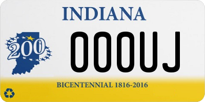 IN license plate 000UJ