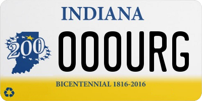 IN license plate 000URG