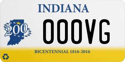 IN license plate 000VG