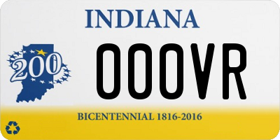 IN license plate 000VR