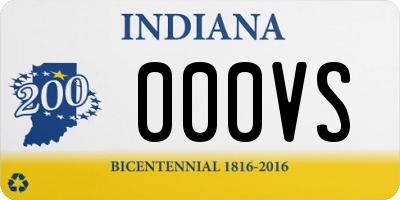 IN license plate 000VS