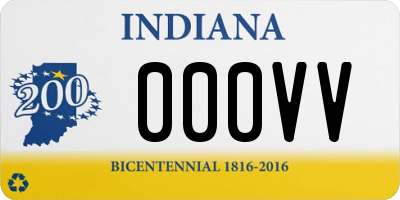 IN license plate 000VV