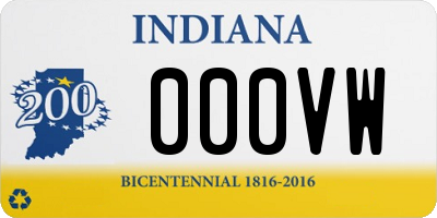 IN license plate 000VW