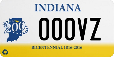 IN license plate 000VZ