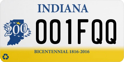IN license plate 001FQQ