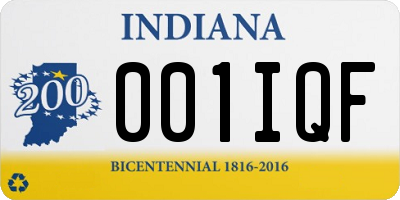 IN license plate 001IQF