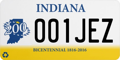 IN license plate 001JEZ
