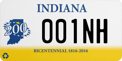 IN license plate 001NH