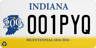IN license plate 001PYQ