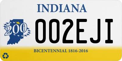 IN license plate 002EJI