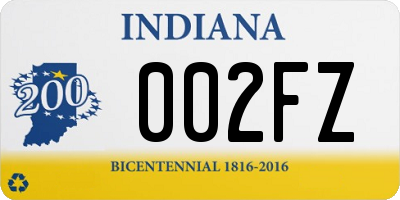 IN license plate 002FZ