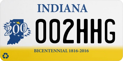 IN license plate 002HHG