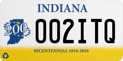 IN license plate 002ITQ