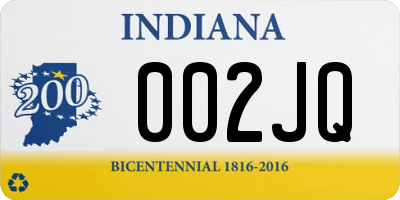 IN license plate 002JQ