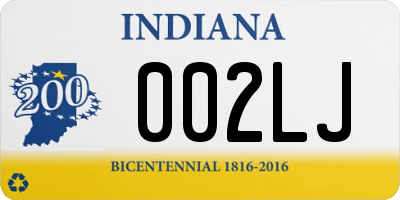 IN license plate 002LJ