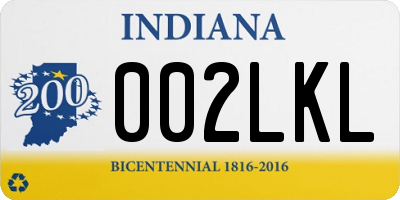 IN license plate 002LKL