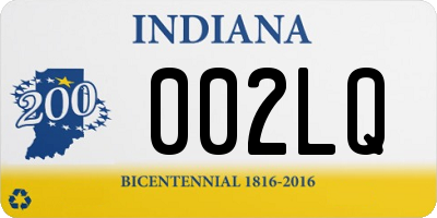 IN license plate 002LQ