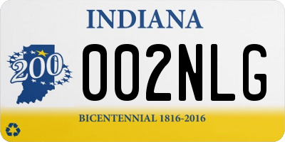 IN license plate 002NLG