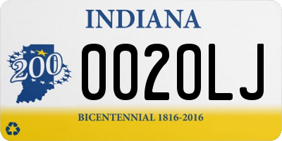 IN license plate 002OLJ