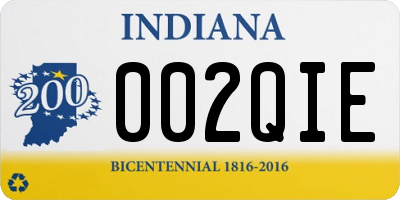 IN license plate 002QIE
