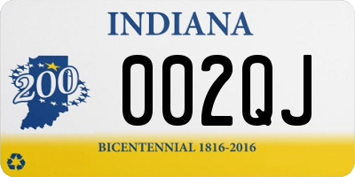 IN license plate 002QJ