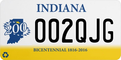 IN license plate 002QJG