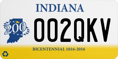 IN license plate 002QKV