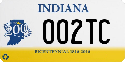 IN license plate 002TC