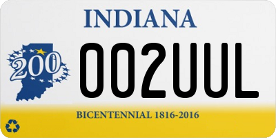 IN license plate 002UUL