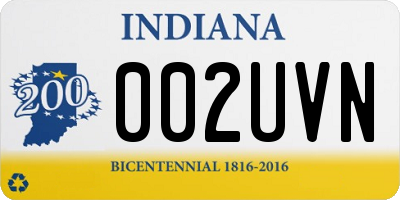 IN license plate 002UVN