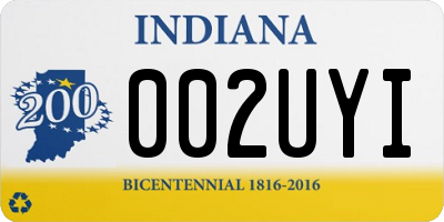 IN license plate 002UYI