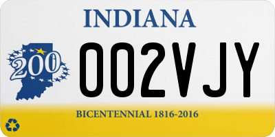 IN license plate 002VJY