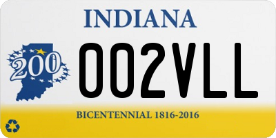 IN license plate 002VLL